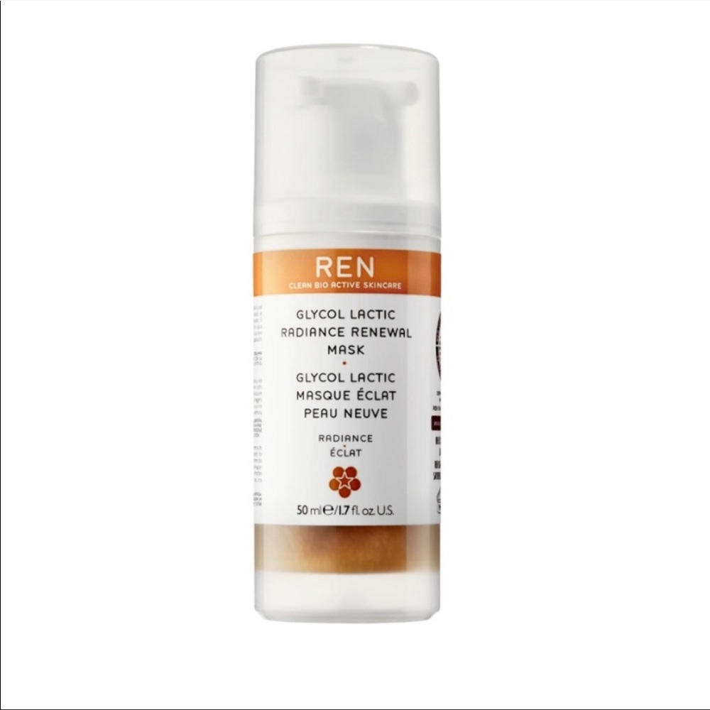 REN Skincare Glyco Lactic Radiance Renewal Mask 1.7 oz Brand New In Box